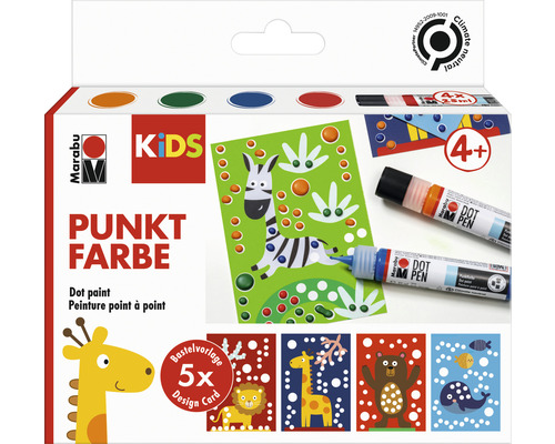 Kit de peinture Dot Pen KIDS «Animaux» 4 Dot Pen
