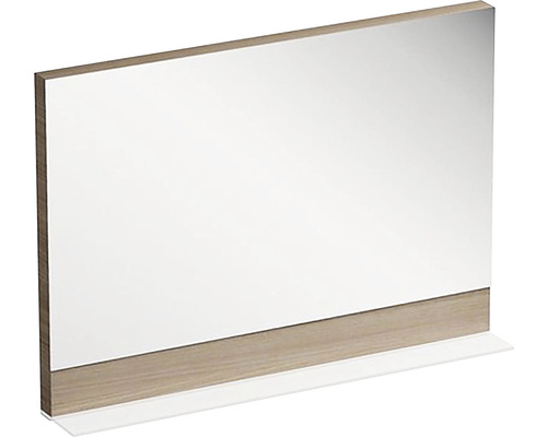 Miroir de salle de bains avec tablette RAVAK Formy lxhxé 100x71x15 cm noyer Miroir rectangulaire avec étagère pour la salle de bain