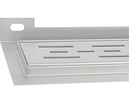 Edelstahl Duschrinne mit Schlitzdesign