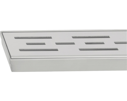 Edelstahl Duschrinne mit Schlitzdesign