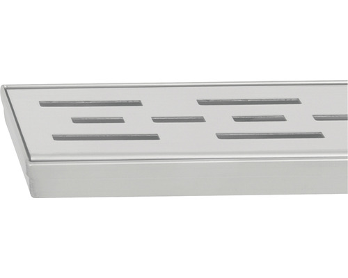 Cache de drain métallique avec fentes