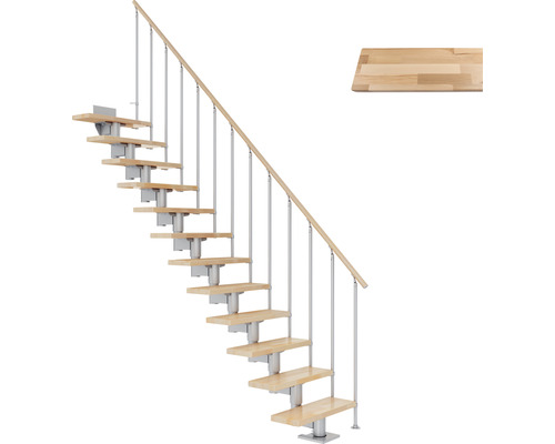 Pertura Mittelholmtreppe Chiron perlgrau 75 cm Stabgeländer Buche Leimholz Lackiert 14 Stück Stufen - 15 Steigungen Pertura Mittelholmtreppe Chiron perlgrau 75 cm Stabgeländer Buche Leimholz Lackiert 14 Stück Stufen - 15 Steigungen