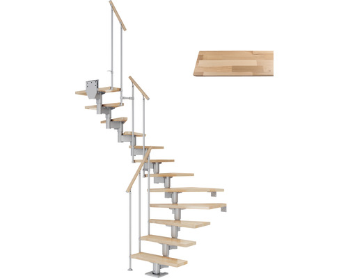 Pertura Mittelholmtreppe Chiron perlgrau 75 cm Stabgeländer Buche Leimholz Lackiert 14 Stück Stufen - 15 Steigungen Pertura Mittelholmtreppe Chiron perlgrau 75 cm Stabgeländer Buche Leimholz Lackiert 14 Stück Stufen - 15 Steigungen