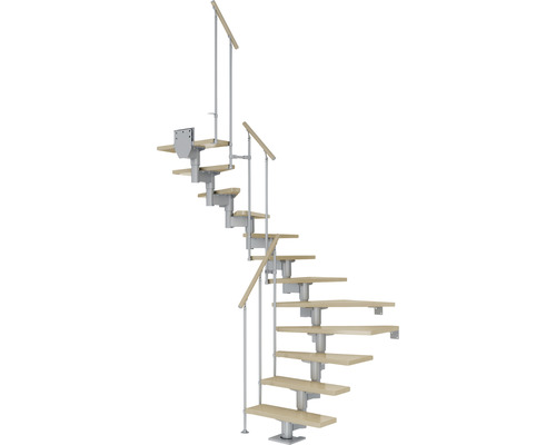 Pertura Mittelholmtreppe Chiron perlgrau 75 cm Stabgeländer Ahorn Leimholz Lackiert 12 Stück Stufen - 13 Steigungen Pertura Mittelholmtreppe Chiron perlgrau 75 cm Stabgeländer Ahorn Leimholz Lackiert 12 Stück Stufen - 13 Steigungen