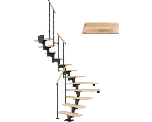 Pertura Mittelholmtreppe Chiron anthrazit 75 cm Relinggeländer Buche Leimholz Lackiert 13 Stück Stufen - 14 Steigungen Pertura Mittelholmtreppe Chiron anthrazit 75 cm Relinggeländer Buche Leimholz Lackiert 13 Stück Stufen - 14 Steigungen
