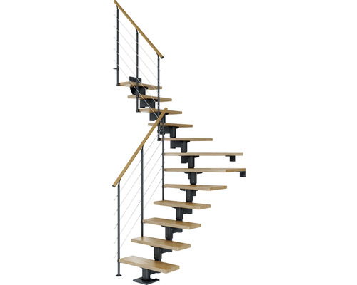 Pertura Mittelholmtreppe Chiron anthrazit 75 cm Relinggeländer Eiche Lackiert 14 Stück Stufen - 15 Steigungen Pertura Mittelholmtreppe Chiron anthrazit 75 cm Relinggeländer Eiche Lackiert 14 Stück Stufen - 15 Steigungen