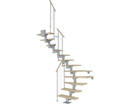 Pertura Mittelholmtreppe Chiron Perlgrau 75 cm Relinggeländer Ahorn Leimholz Lackiert 12 Stufen 13 Steigungen Pertura Mittelholmtreppe Chiron Perlgrau 75 cm Relinggeländer Ahorn Leimholz Lackiert 12 Stufen 13 Steigungen