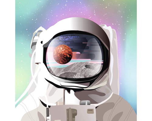 Leinwandbild Kosmonaut 30x30 cm