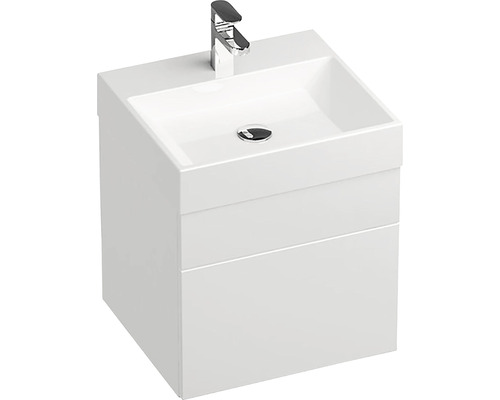 Waschtischunterschrank mit Waschbecken und Armatur