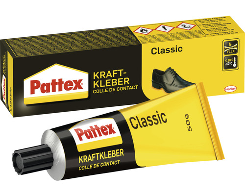 Pattex Classic Kraftkleber, Tube und Verpackung