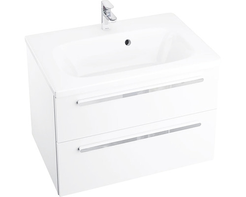 Meuble sous-vasque RAVAK SD Chrome II lxhxp 70x50x49 cm blanc