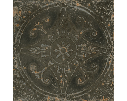 Carrelage sol et mur en grès cérame FS Saja-N noir 33x33 cm 20086