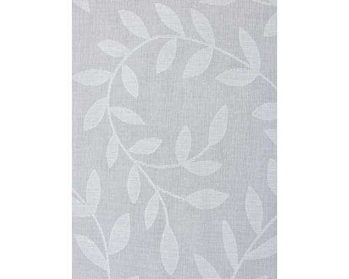 Rideau blanc avec motif de feuilles