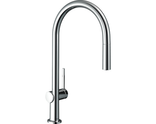 Küchenarmatur mit Einhebelmischer hansgrohe Talis M54 chrom glänzend 72802000-0