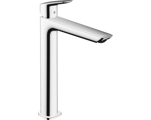 hansgrohe Waschtischarmatur für Aufsatzwaschbecken LOGIS 240 Fine mit Zugstange chrom 71257000