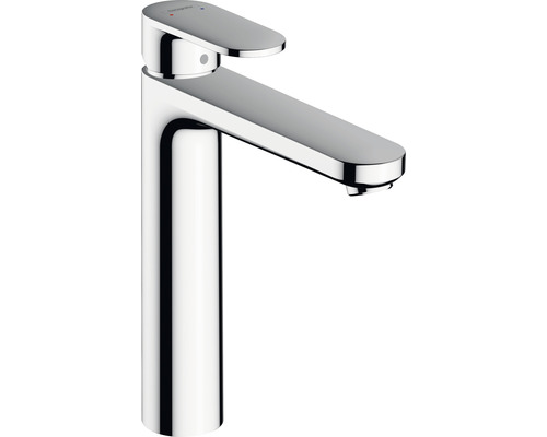 Robinet de lavabo avec mitigeur hansgrohe VERNIS BLEND 190 chrome brillant sans bonde de vidage 71582000