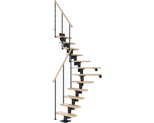 Pertura Mittelholmtreppe Spiros anthrazit 65 cm Relinggeländer Buche Leimholz Lackiert 12 Stück Stufen - 13 Steigungen Pertura Mittelholmtreppe Spiros anthrazit 65 cm Relinggeländer Buche Leimholz Lackiert 12 Stück Stufen - 13 Steigungen