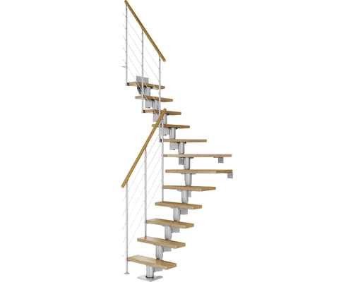 Pertura Mittelholmtreppe Spiros Perlgrau 75 cm Relinggeländer Eiche Lackiert 13 Stufen 14 Steigungen Pertura Mittelholmtreppe Spiros Perlgrau 75 cm Relinggeländer Eiche Lackiert 13 Stufen 14 Steigungen
