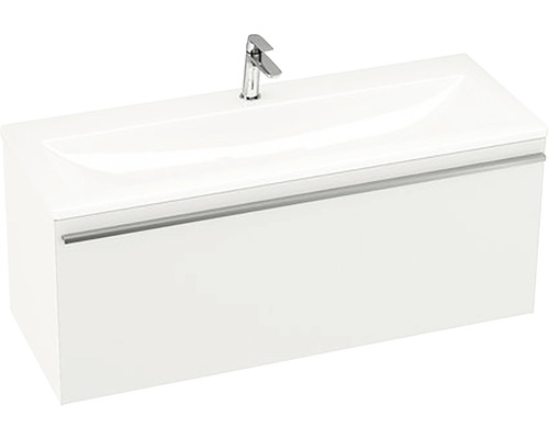 Meuble sous-vasque RAVAK Clear lxhxp 800x400x380 mm blanc haute brillance