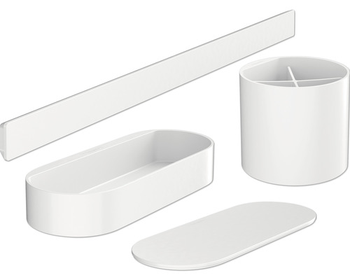 Badset Badezimmerset hansgrohe WallStoris weiß matt 27968700