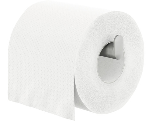 Un rouleau de papier toilette blanc sur un support