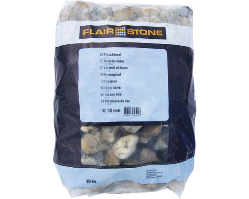 Galets fluviaux FLAIRSTONE multicolores 32-50 mm 25 kg