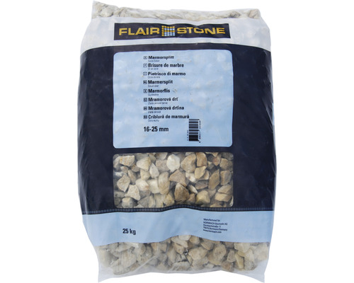 FLAIRSTONE Marmorsplitt Gold-Ocker 16-25 mm 25 kg