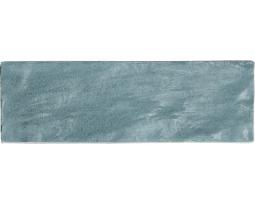 Steingut Wandfliese Riad aqua 6,5x20 cm