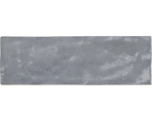 Steingut Wandfliese Riad grey 6,5x20 cm