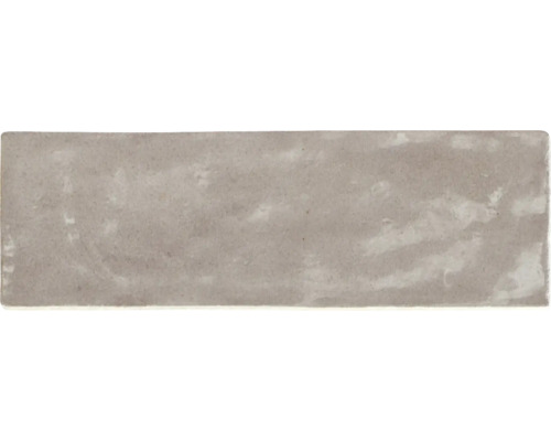 Steingut Wandfliese Riad taupe 6,5x20 cm