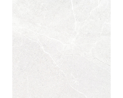 Carrelage sol et mur en grès cérame fin Lucca white mat 60x60 cm