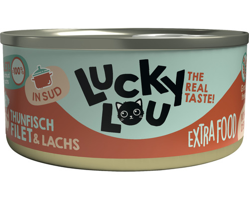 Pâtée pour chats LuckyLou thon et saumon 70 g