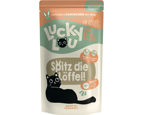 Pâtée pour chats LuckyLou volaille et lapin 125 g