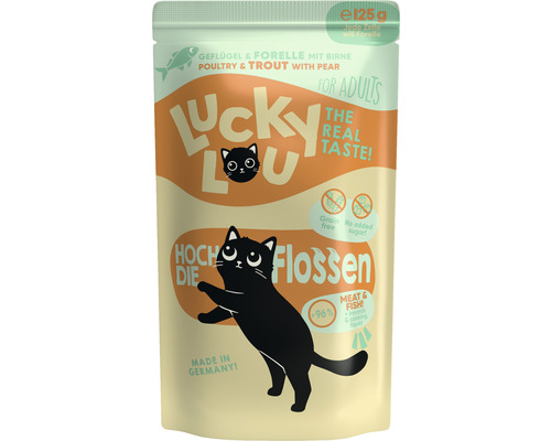 Pâtée pour chats LuckyLou Adult volaille et truite 125 g