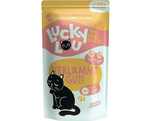 Pâtée pour chats LuckyLou Adult volaille et agneau 125 g