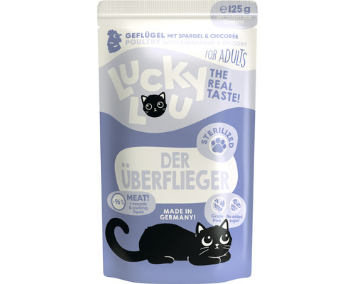 Pâtée pour chats LuckyLou Sterilized volaille 125 g