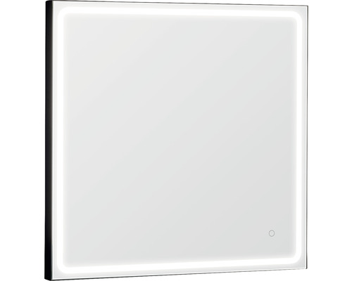 LED Spiegel Mia Black 100 x 80 cm IP44 schwarz