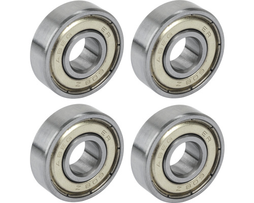 Roulement à rotule 608-ZZ 8 mm, PK10x4 Quatre roulements à billes