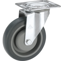 Tarrox TPE-Roulette pivotante 100 mm plaque 105x85 mm palier billes