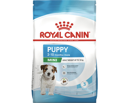 Nourriture pour chiens Royal Canin Mini Puppy 2 kg Logo Royal Canin Aliment pour chiots de petites races jusqu''à 10 kg, convient aux chiots de 2 à 10 mois