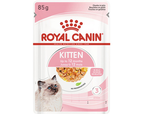 Katzenfutter nass ROYAL CANIN Kitten in Gelee 85 g Royal Canin Kitten Katzenfutter in Gelee, 85 Gramm
