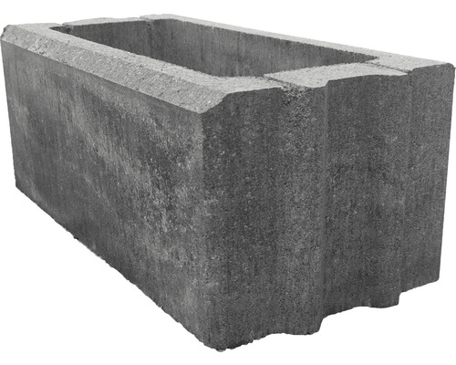 Mauerstein iBrixx Galant weiss-schwarz 50 x 25 x 20 cm