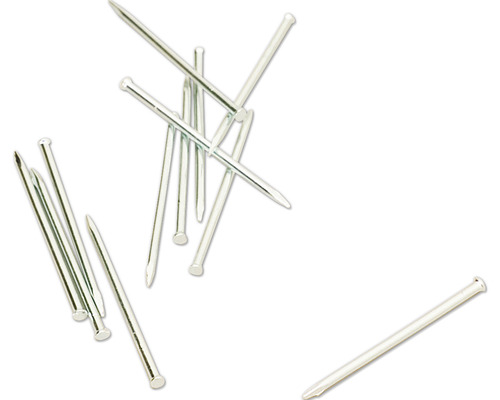 Pointes pour plinthes Prinz en acier zinguées sachet de 100 pièces 25 mm