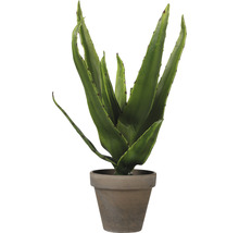Plante artificielle Mica Aloe Vera vert en pot Mica Ø 16 cm h 30 cm