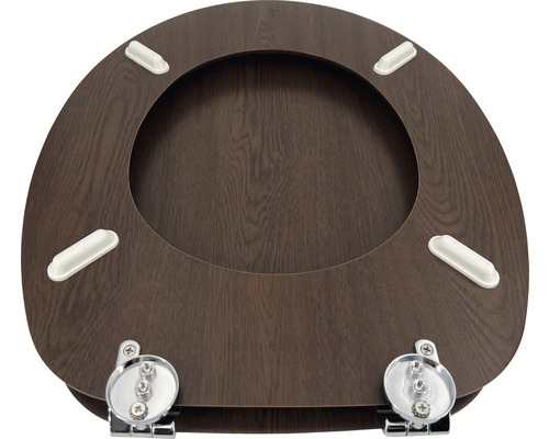 Abattant de WC en bois avec fixation
