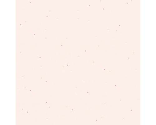 Papier peint intissé 2194-73 Boys & Girls rose points roses/or Motif à pois sur une surface