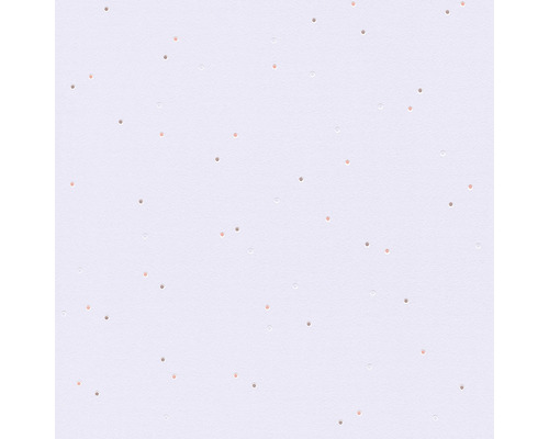 Papier peint intissé 2194-80 Boys & Girls violet points gris Motif de papier peint avec de petits points