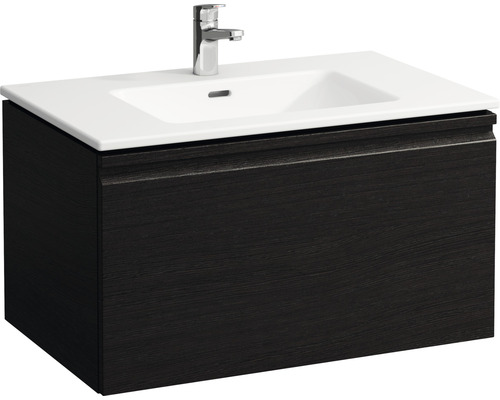 Lavabo avec meuble bas LAUFEN PRO S 800x500x460 mm wengé structuré H8609644231041