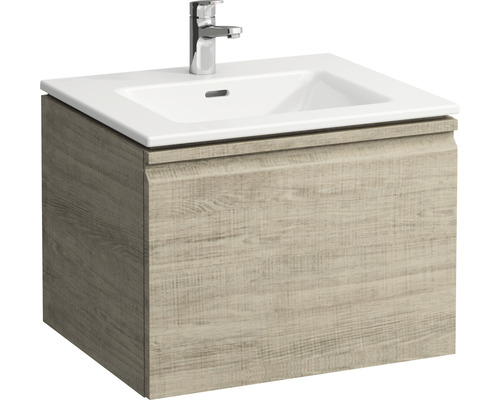 Lavabo avec meuble bas LAUFEN PRO S 600x500x460 mm chêne clair H8609624791041