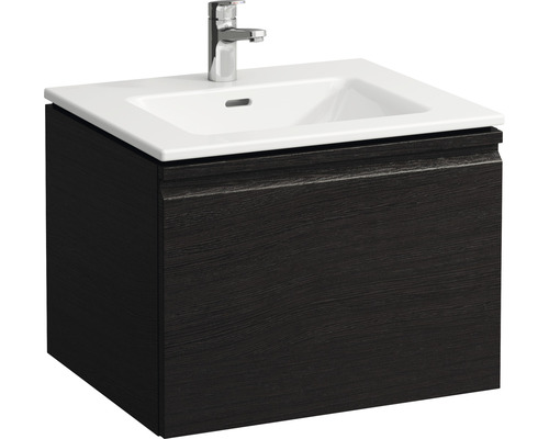 Lavabo avec meuble bas LAUFEN PRO S 600x500x460 mm wengé structuré H8609624231041